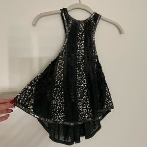 Dark green sequined top from Urban Outfitters